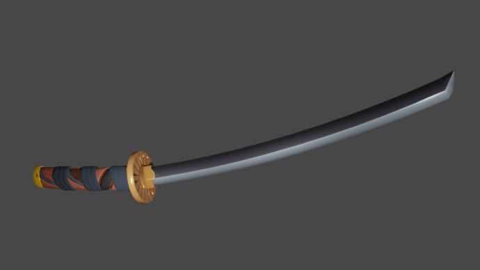 textured katana