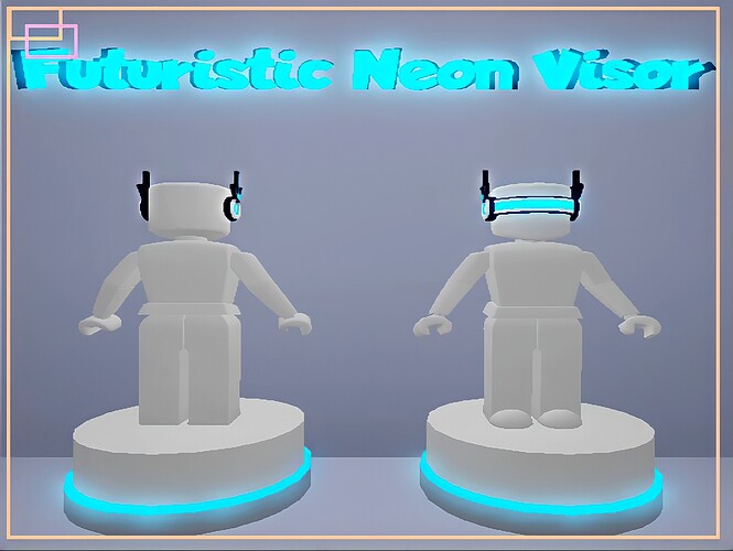 Futuristic Neon Visor
