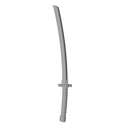 Untextured katana