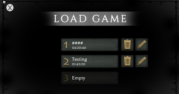Load Game Function