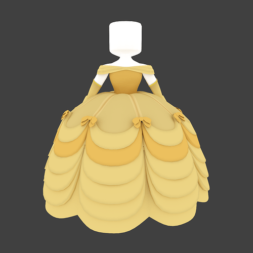 Belle's gown (back)