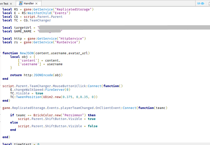 Handler to open GUI