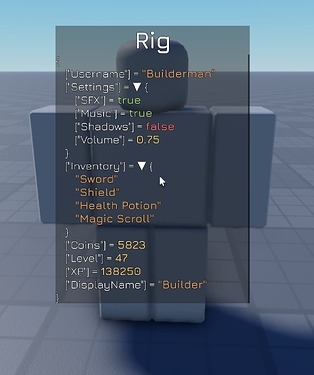 Player Data Setup