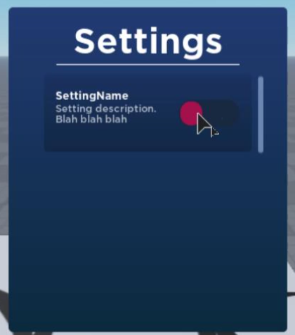 settings
