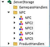 ServerStorage NPC's