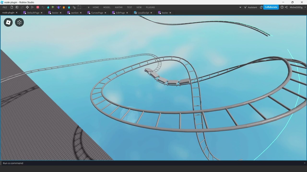BezierCurve Roller Coaster Showcase