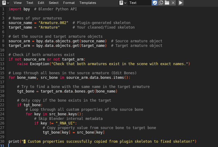 Paste the code