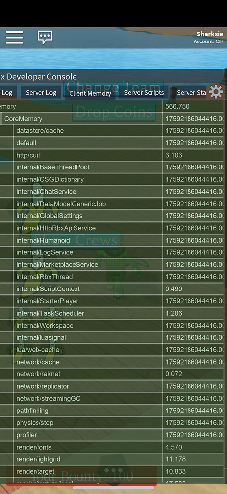Dev console shows incorrect memory usage - Engine Bugs - Developer ...