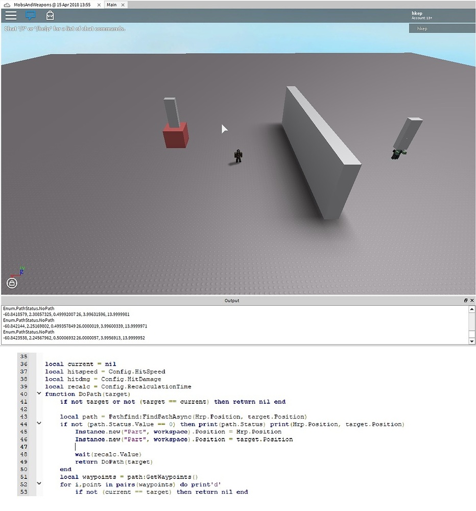 PathfindingService isn't working for me - Scripting Support - Developer ...