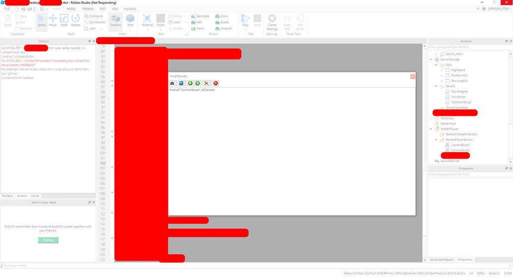 Studio Search All Scripts Crash - Studio Bugs - Developer Forum | Roblox