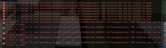 PBR fail to load (non albedo only) - Engine Bugs - Developer Forum | Roblox