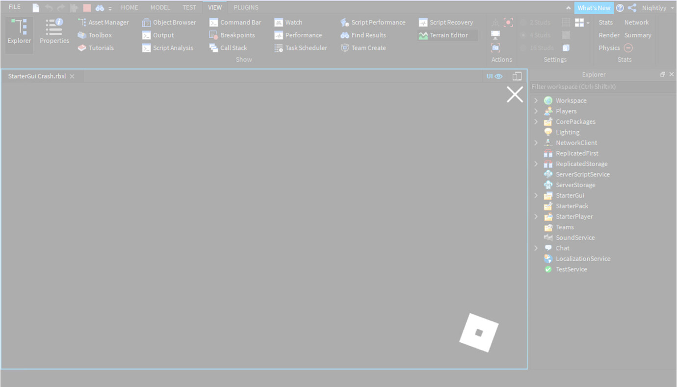 StarterGui:ClearAllChildren Crash - Engine Bugs - Developer Forum | Roblox