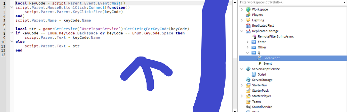 Keyboard Roblox Script How to make a keyboard in Roblox Studio - Community Tutorials ...