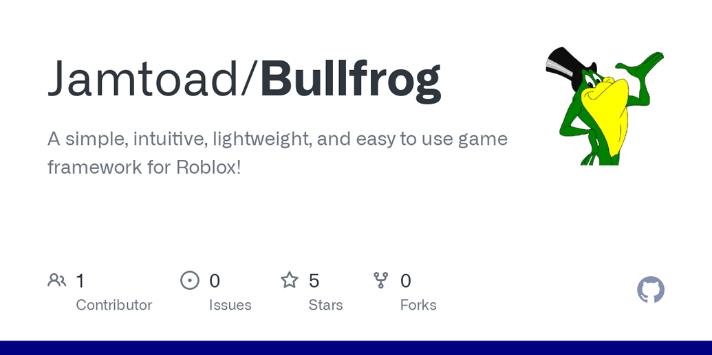 Bullfrog - A simple, intuitive, lightweight, and easy to use game ...