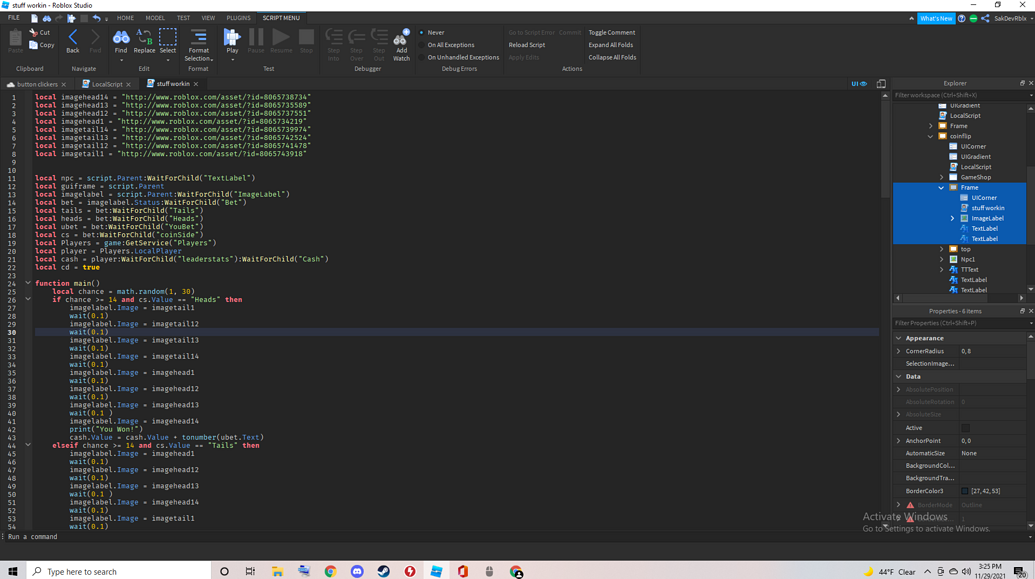 Help with changes an image with a script - Scripting Support - DevForum ...