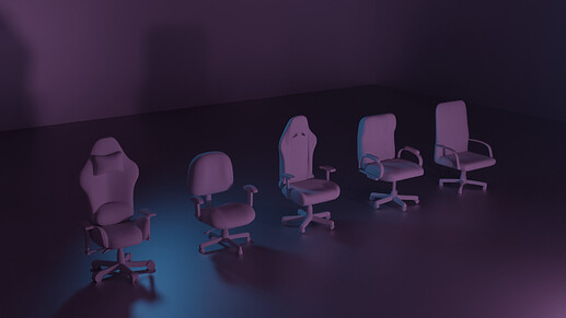 Set of 5 chairs