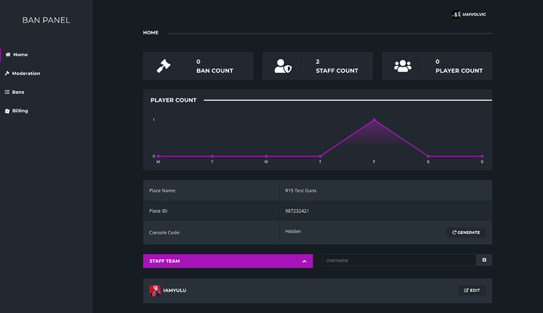 Web Panel [ Ban Panel ] Showcase - Creations Feedback - Developer Forum ...