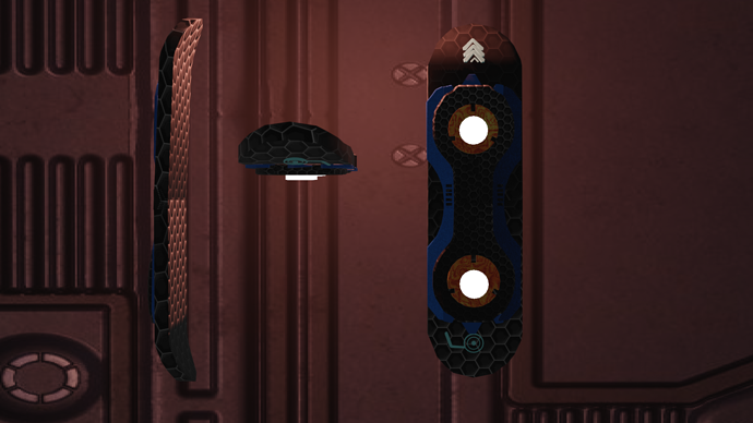 Scifi skateboard rendered