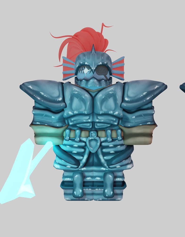 High Quality Undertale Undyne Textured 3D Clothing Creations Feedback 2 784x1000 