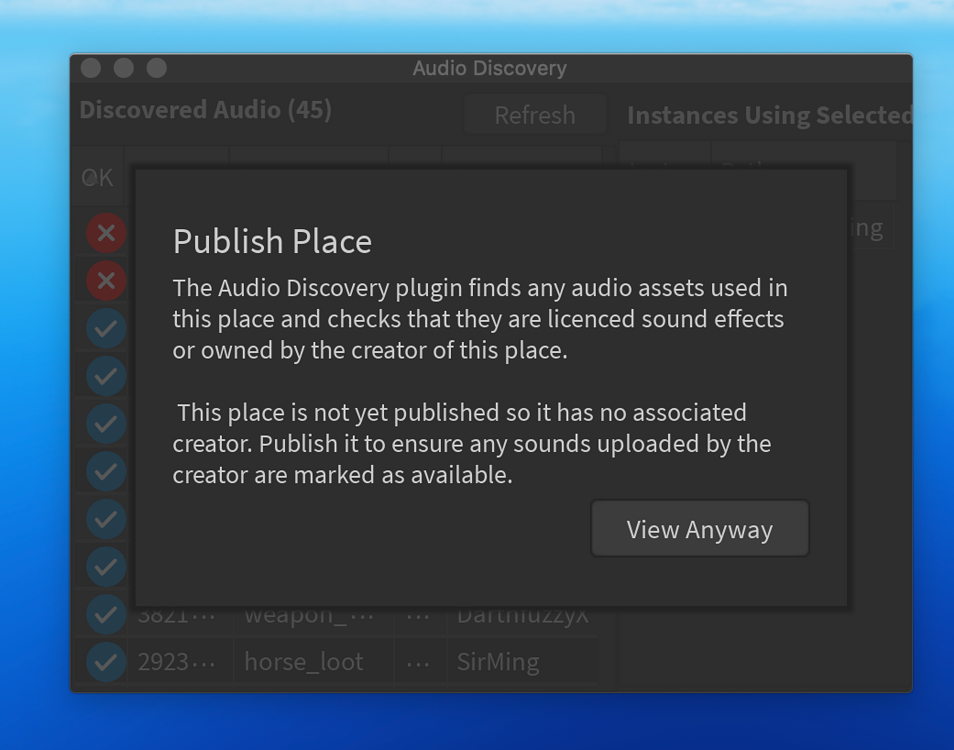 Cannot close audio discovery plugin UI - Studio Bugs - Developer Forum ...