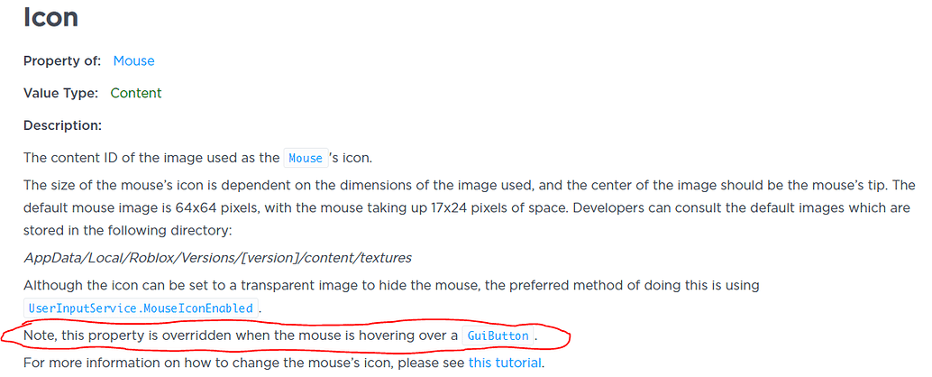 Mouse Cursor Override - Scripting Support - Developer Forum | Roblox