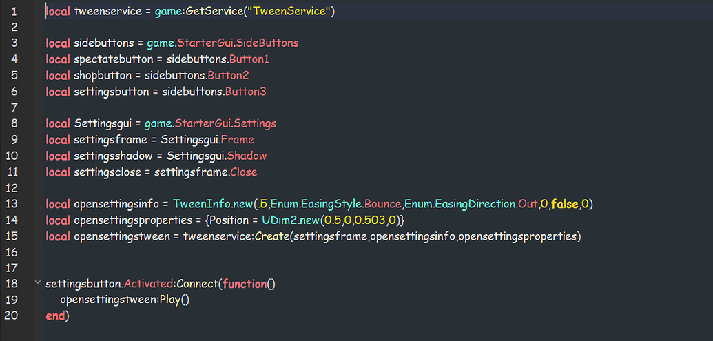 Gui tween not playing - Scripting Support - Developer Forum | Roblox