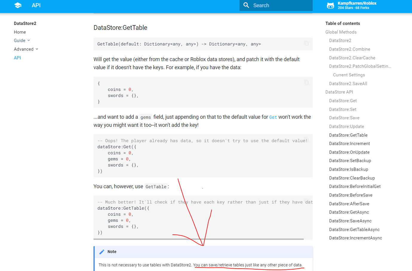 How to proficiently use Datastore 2 with tables? - Scripting Support ...