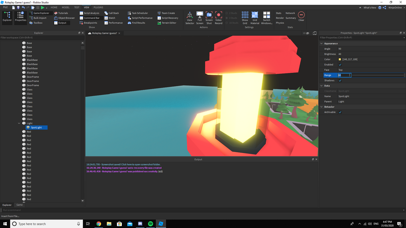 Creating a lighthouse beam - Building Support - Developer Forum | Roblox