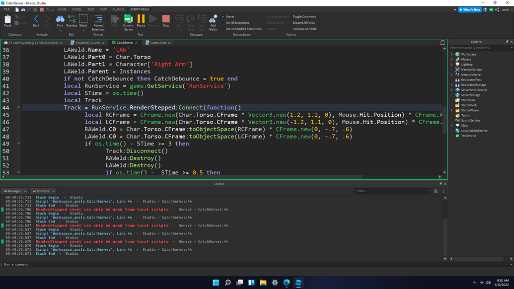 RenderStep Issue - Scripting Support - Developer Forum | Roblox