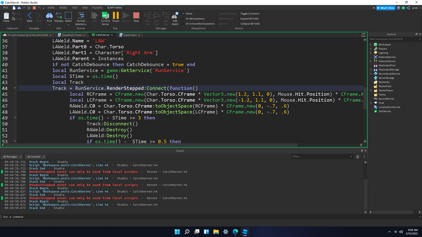 RenderStep Issue - Scripting Support - Developer Forum | Roblox
