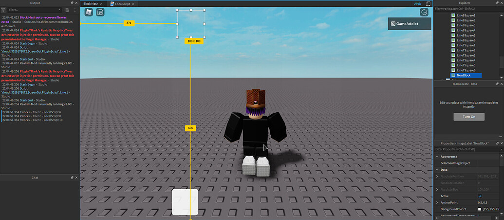 Need help with clone script in UI - Scripting Support - Developer Forum ...