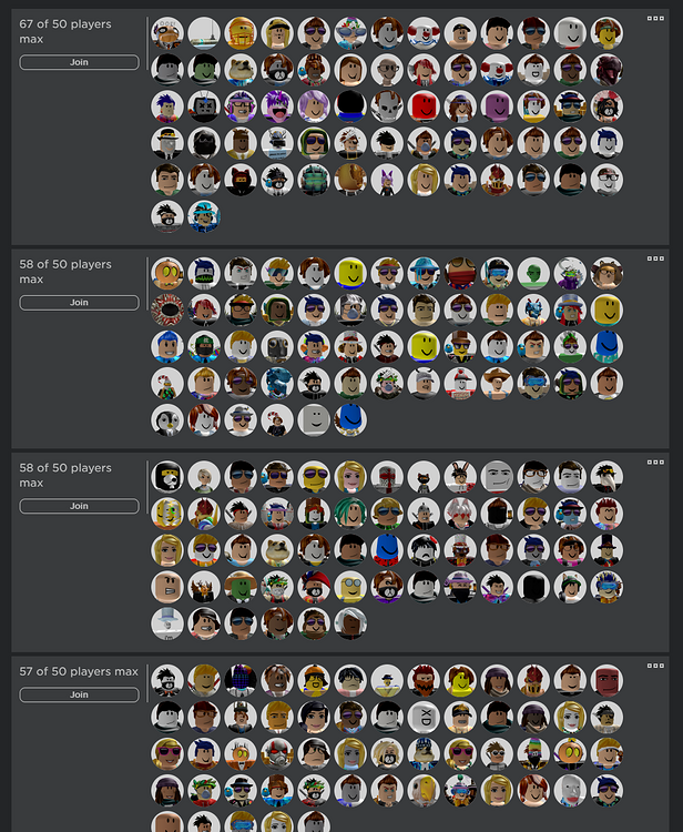 Servers Overfilling - Engine Bugs - Developer Forum | Roblox