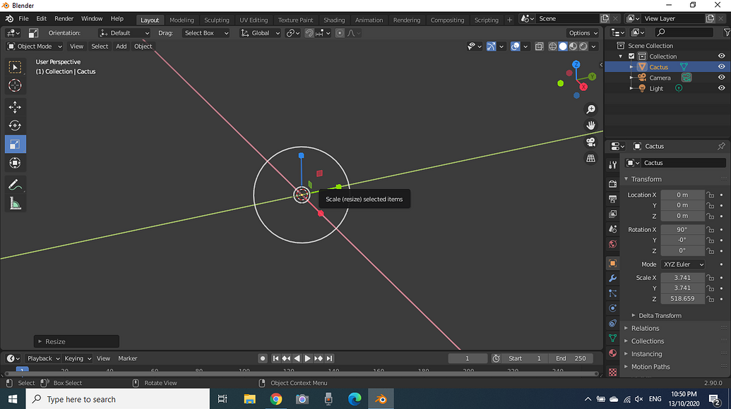 Scaling problem with a imported object in blender - Building Support ...