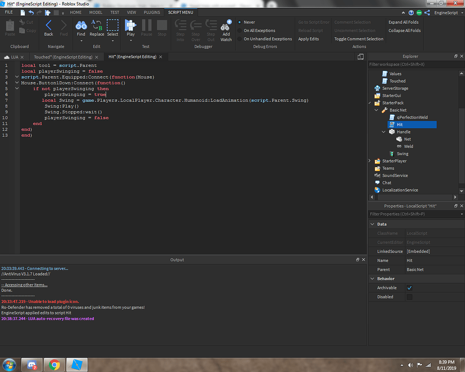 Need Help with a script! - Scripting Support - Developer Forum | Roblox