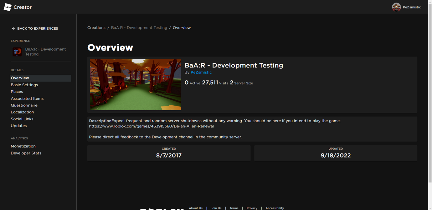 Add a link to the experience details page on the Creator Dashboard ...