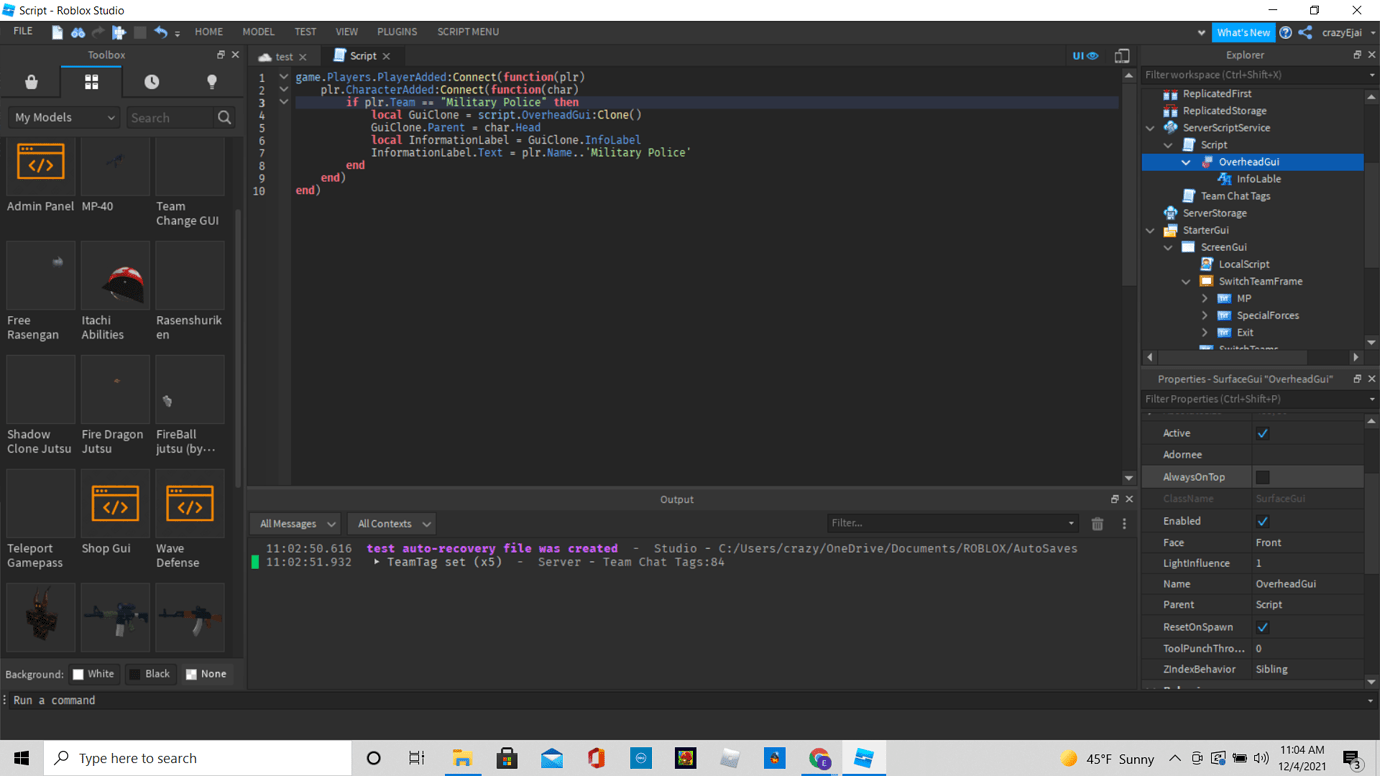 Script doesn't work - Scripting Support - Developer Forum | Roblox