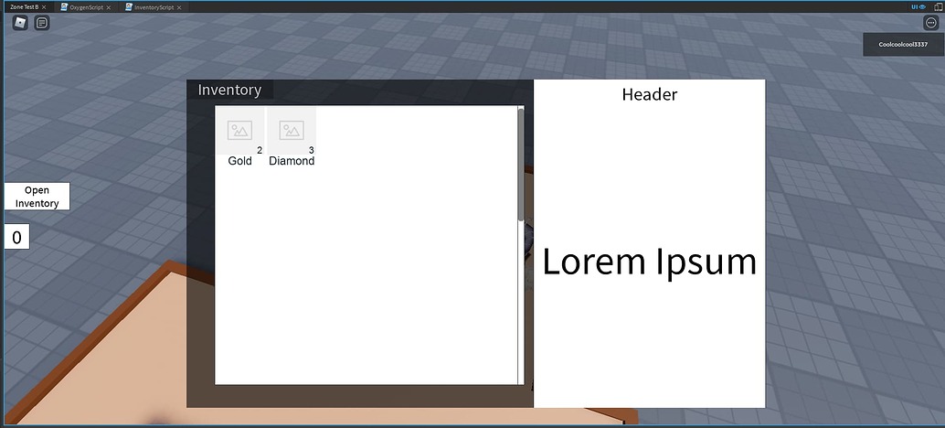 Passing parameters in Gui.Activated function for Inventory Script ...