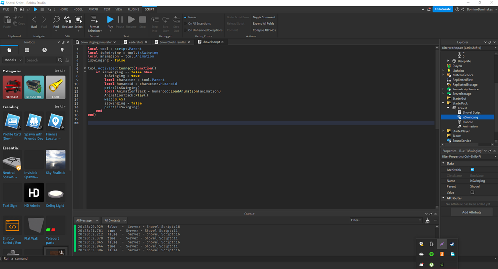 Boolvalue wont update, but updates in script - Scripting Support ...