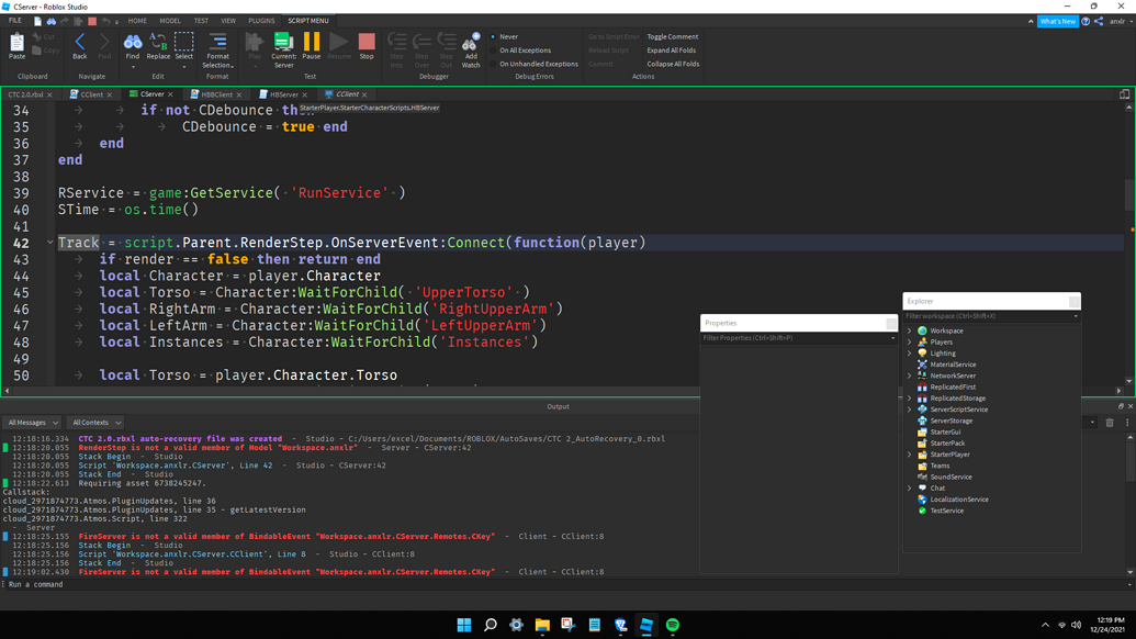 Client Problems - Scripting Support - Developer Forum | Roblox