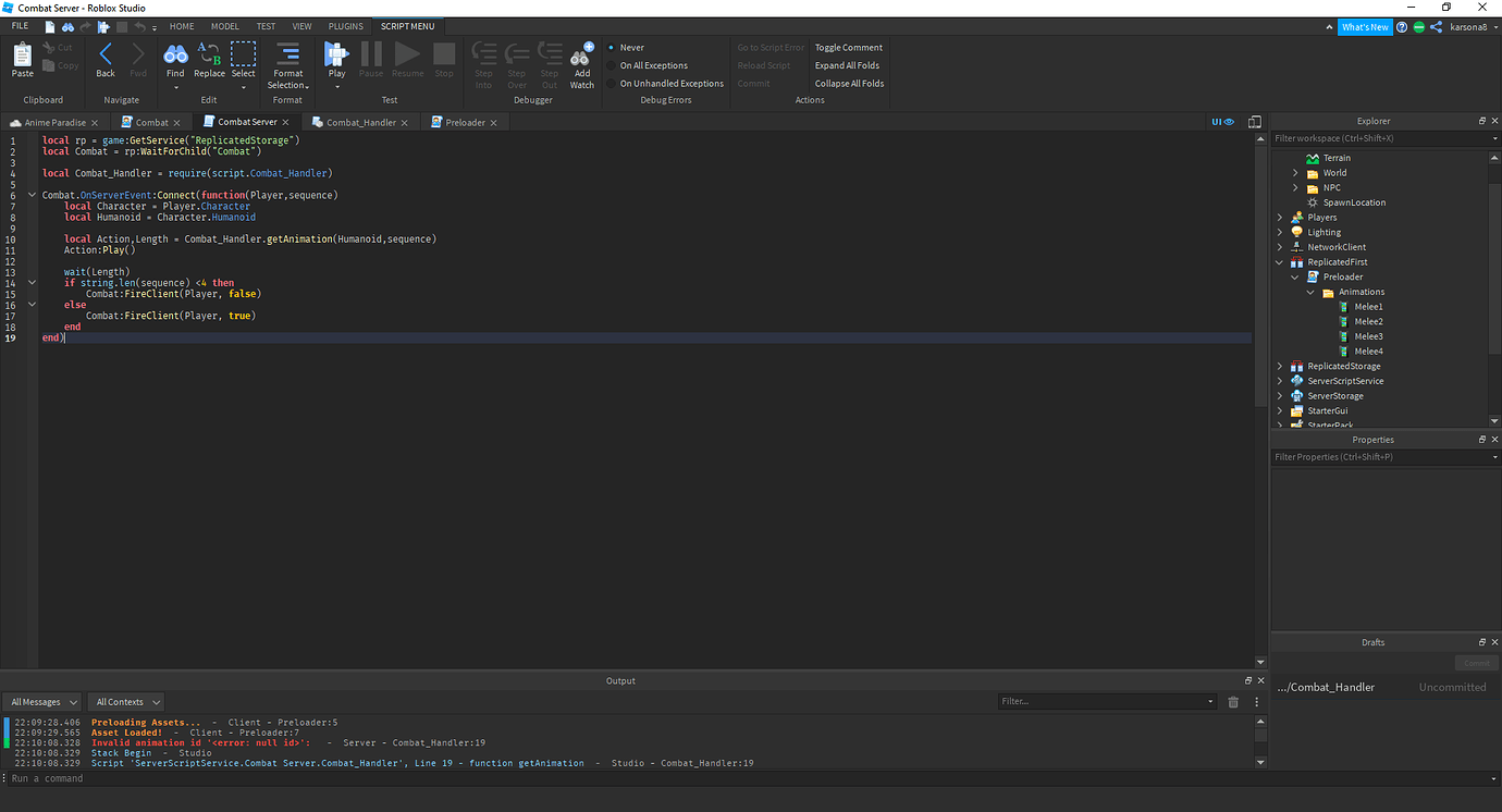 Invalid animation id ' ': - Scripting Support - Developer Forum | Roblox