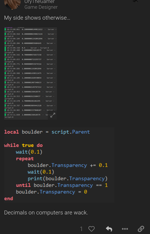 Instance properties have absurd floating point numbers - Engine Bugs ...