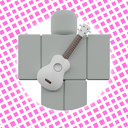 white ukelele
