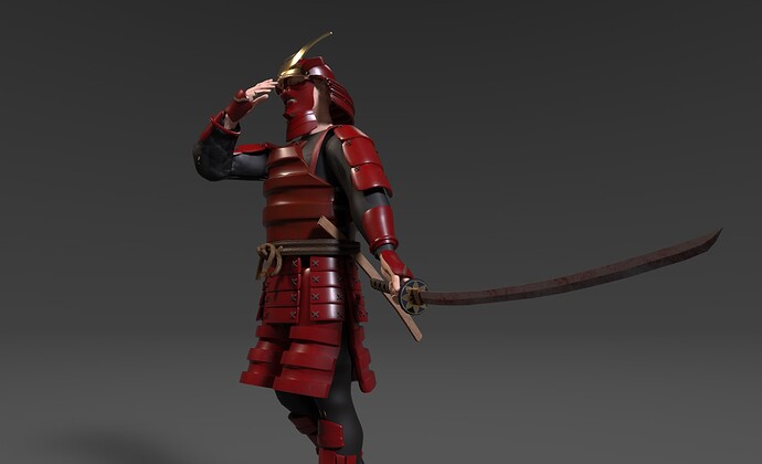 Samurai render 4