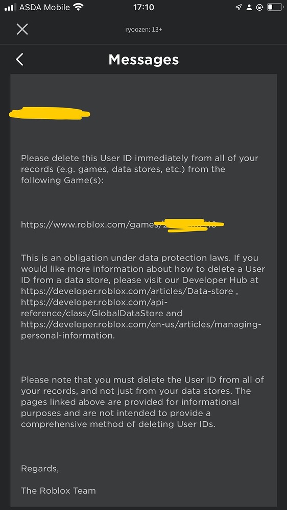 Help me with data privacy please - Scripting Support - Developer Forum ...
