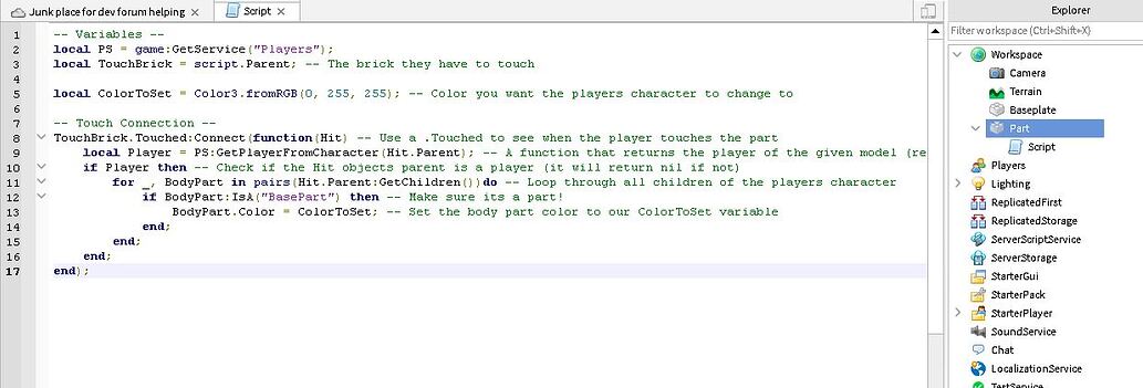 Appearance Changing Part - Scripting Support - Developer Forum | Roblox