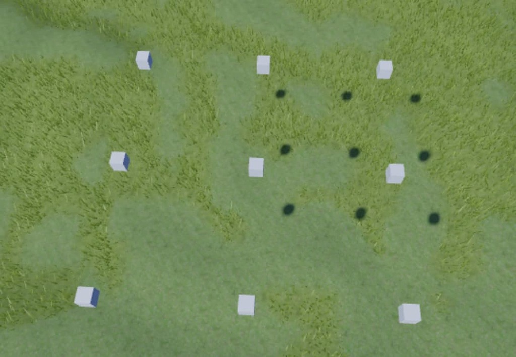 Looking for a way to make a grid of parts on top of ROBLOX terrain ...