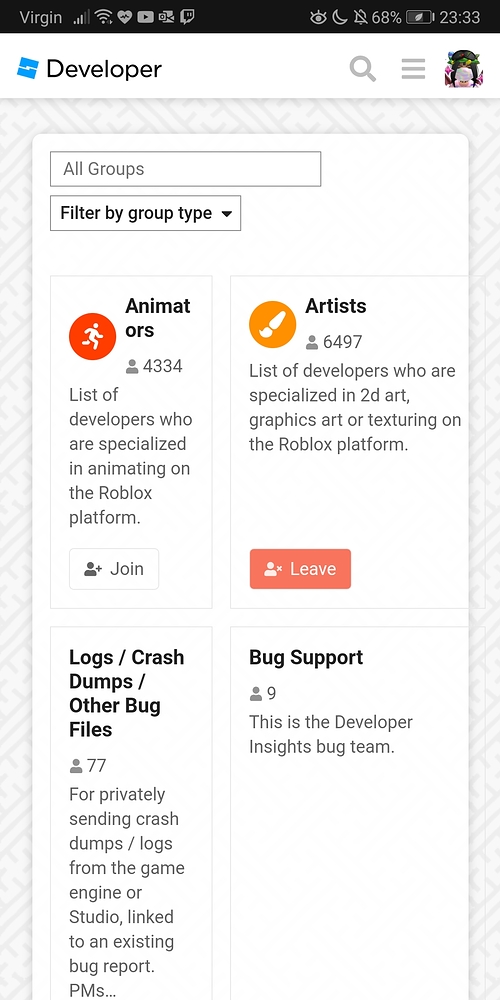 Groups Page Broken On Graceful - Forum Bugs - Developer Forum | Roblox