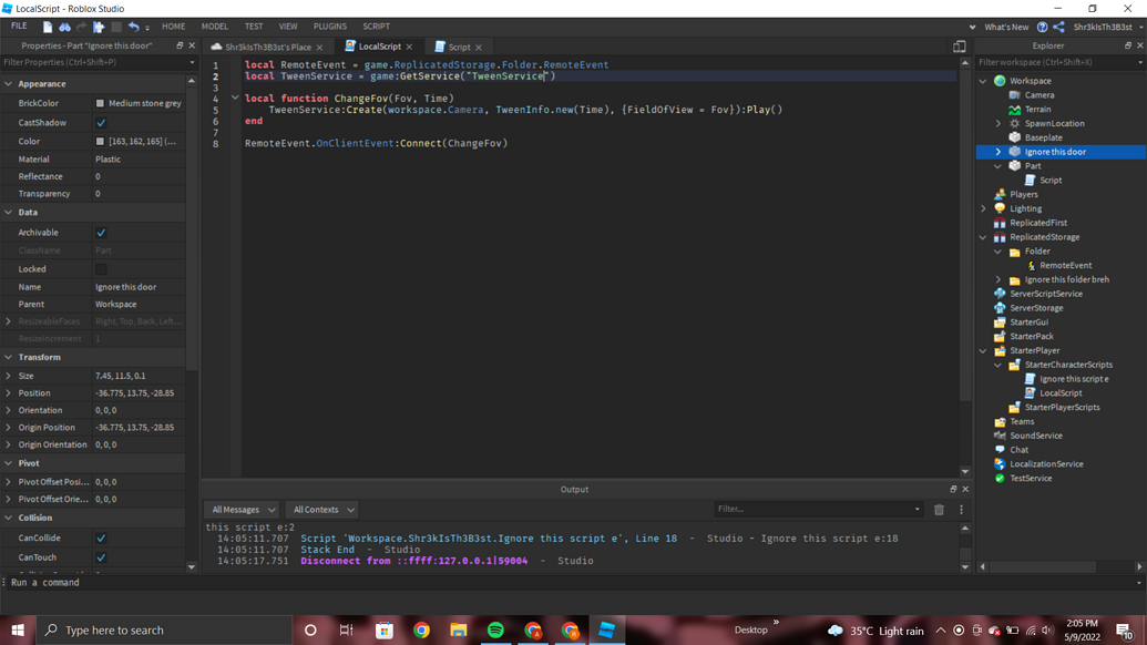 How to make smooth FOV tween script? - Scripting Support - Developer ...