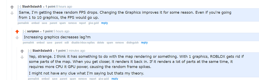 Higher graphics levels = higher FPS - Engine Bugs - Developer Forum ...