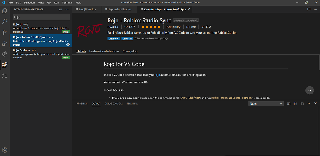Support with setting up Rojo - Scripting Support - Developer Forum | Roblox